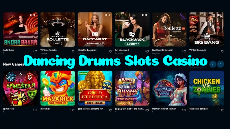 Dancing Drums Slots Casino casino presented on mobile device in Pakistan with slots and live games